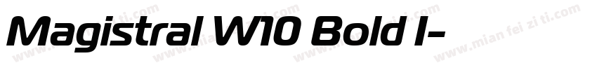 Magistral W10 Bold I字体转换